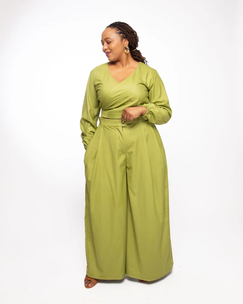 Mnubistyle Amari Green Pant set