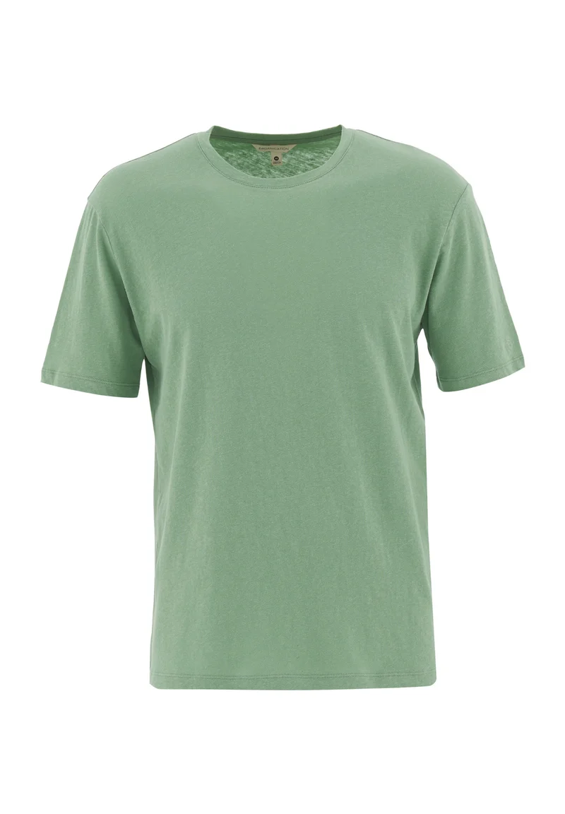 T-Shirt aus Bio-Baumwolle und Leinen