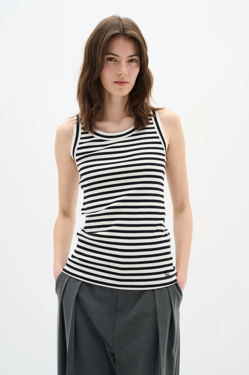 Camisole rayée en coton Dagna