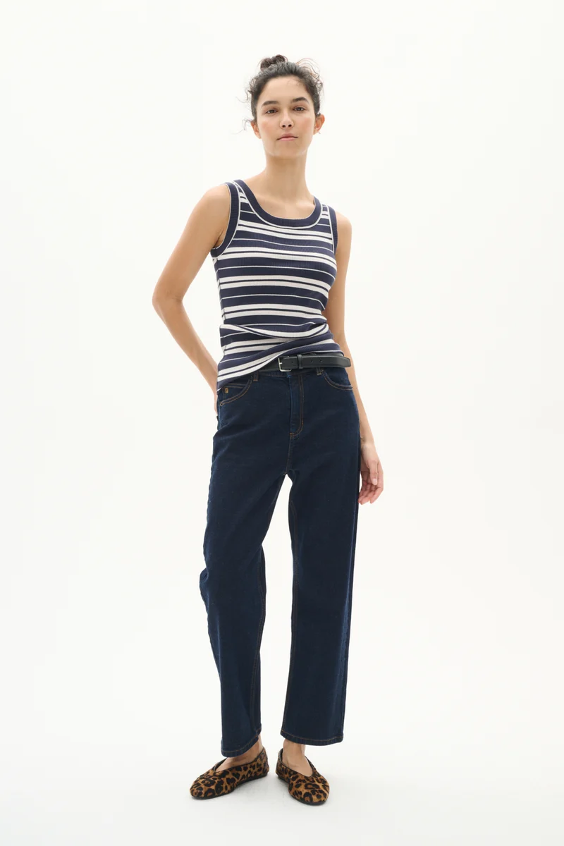 Camisole rayée en coton Dagna