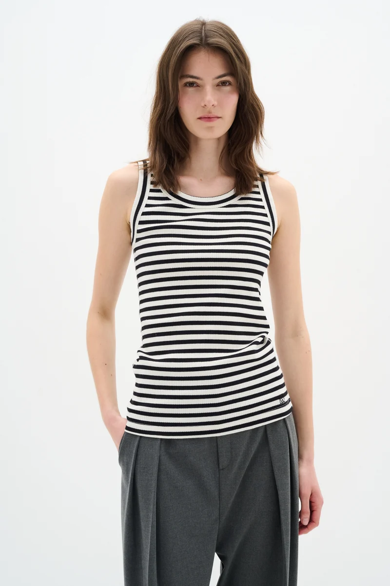 Camisole rayée en coton Dagna