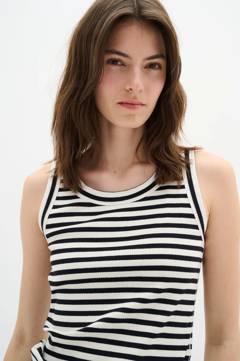 Camisole rayée en coton Dagna