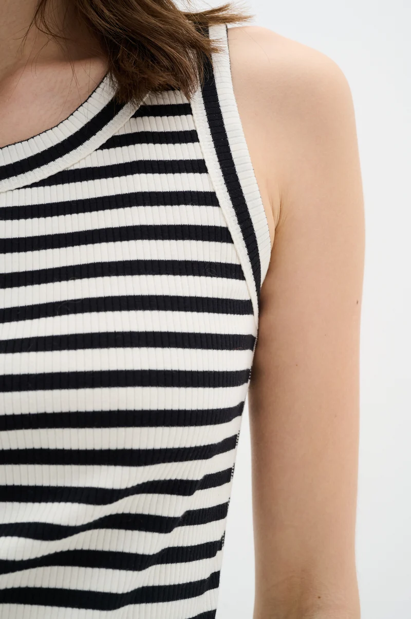 Camisole rayée en coton Dagna