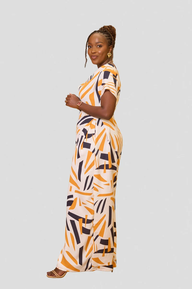 Kakiba Collections Alora Jumpsuit - Yellow