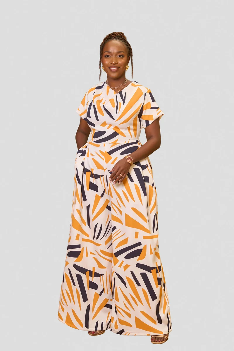 Kakiba Collections Alora Jumpsuit - Yellow