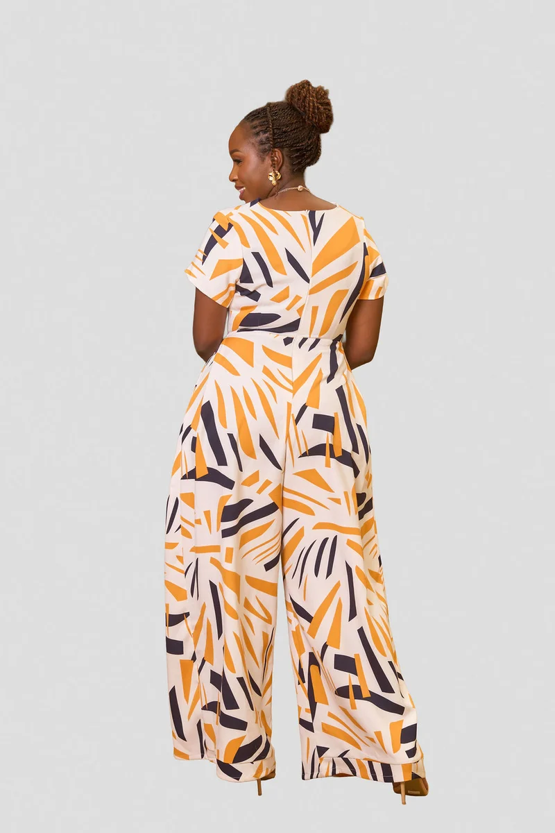 Kakiba Collections Alora Jumpsuit - Yellow
