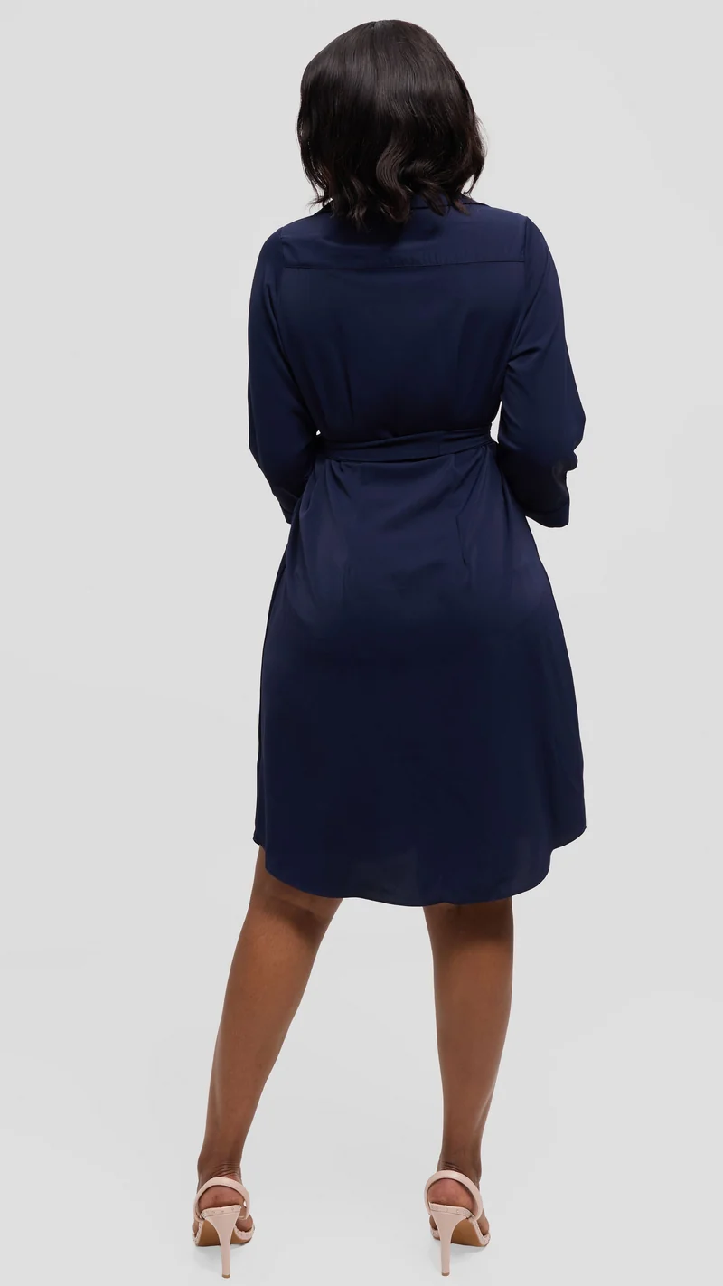 Vivo Nala Shirt Dress - Navy Blue