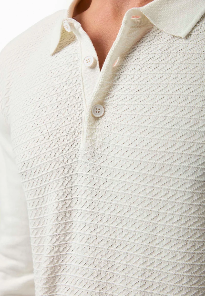 Polokragen-Pullover aus Bio-Baumwolle