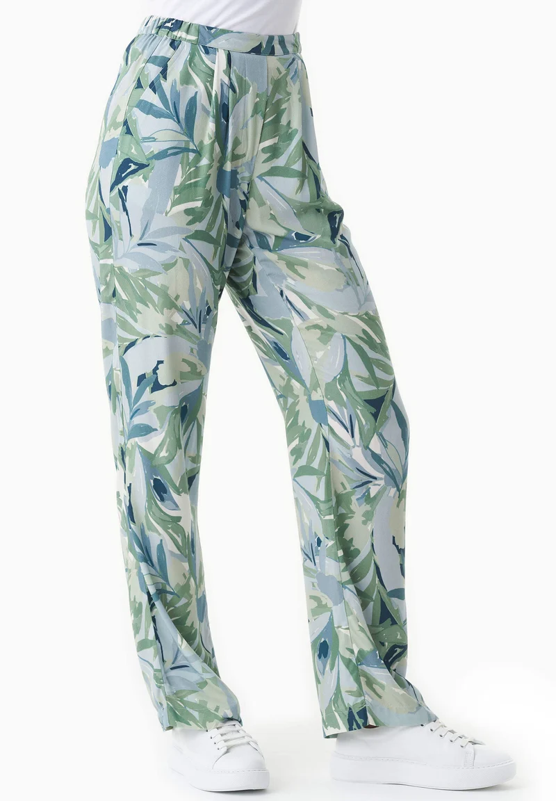 Hose aus LENZING™ ECOVERO™ mit Blattmuster