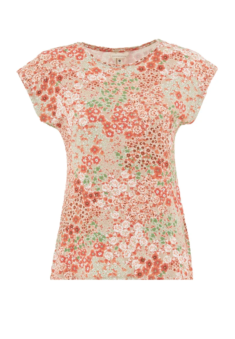 T-Shirt aus LENZING™ ECOVERO™ mit Blumenmuster