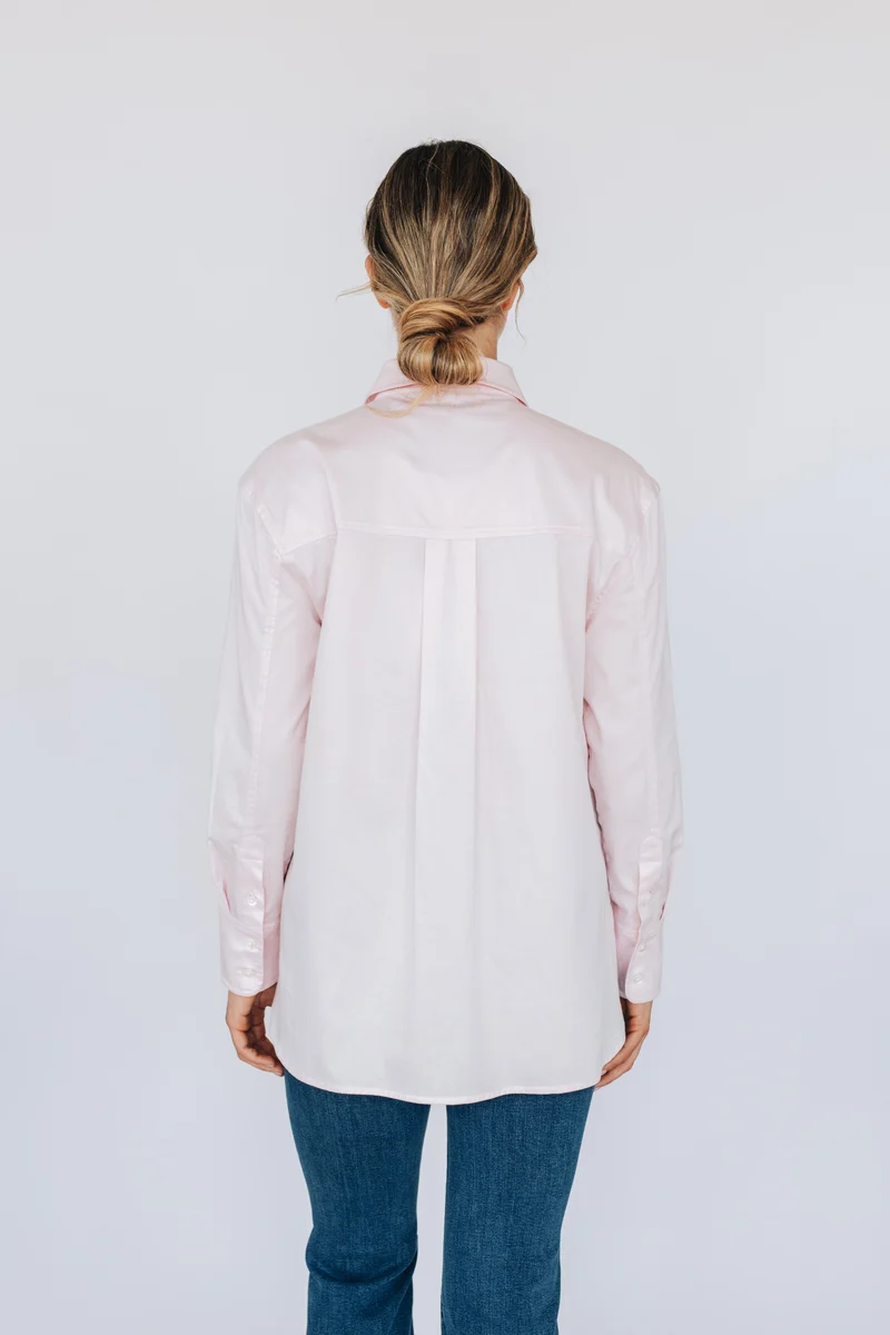 Chemisier Jade coupe ample - Rose - Avec Style Studio