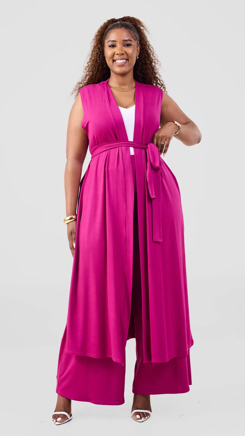 Vivo Chela Pants in Jersey - Fuschia