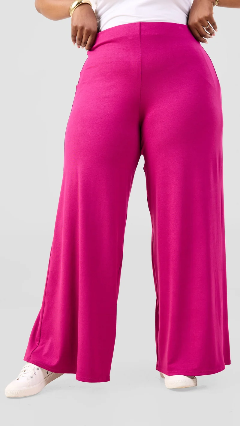 Vivo Chela Pants in Jersey - Fuschia