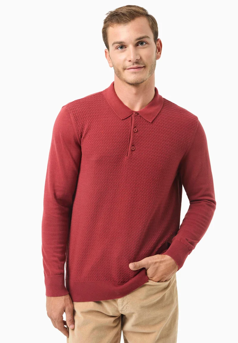 Polokragen-Pullover aus Bio-Baumwolle