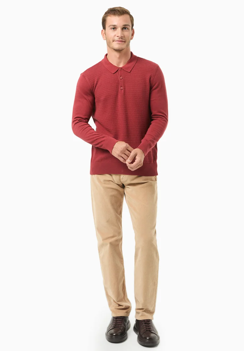 Polokragen-Pullover aus Bio-Baumwolle