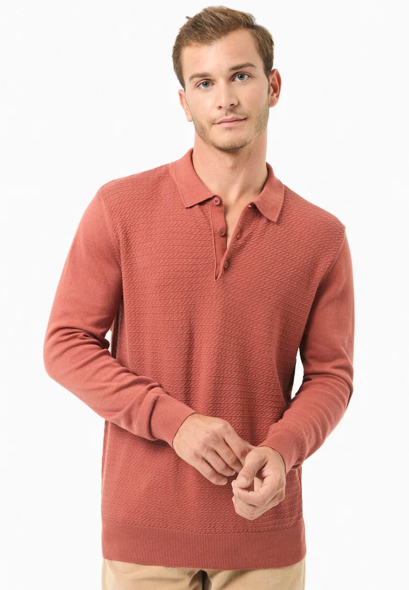 Polokragen-Pullover aus Bio-Baumwolle