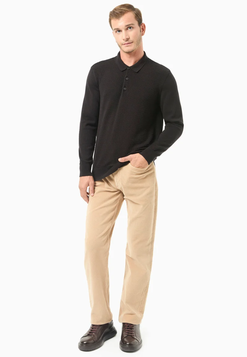 Polokragen-Pullover aus Bio-Baumwolle