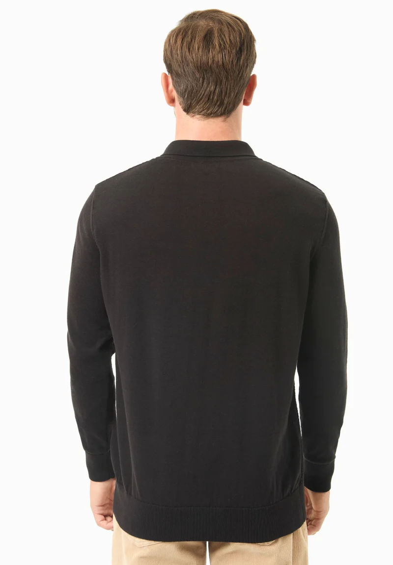 Polokragen-Pullover aus Bio-Baumwolle