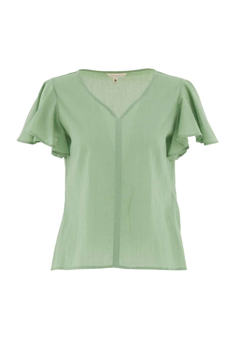 Bluse aus Bio-Baumwoll-Voile