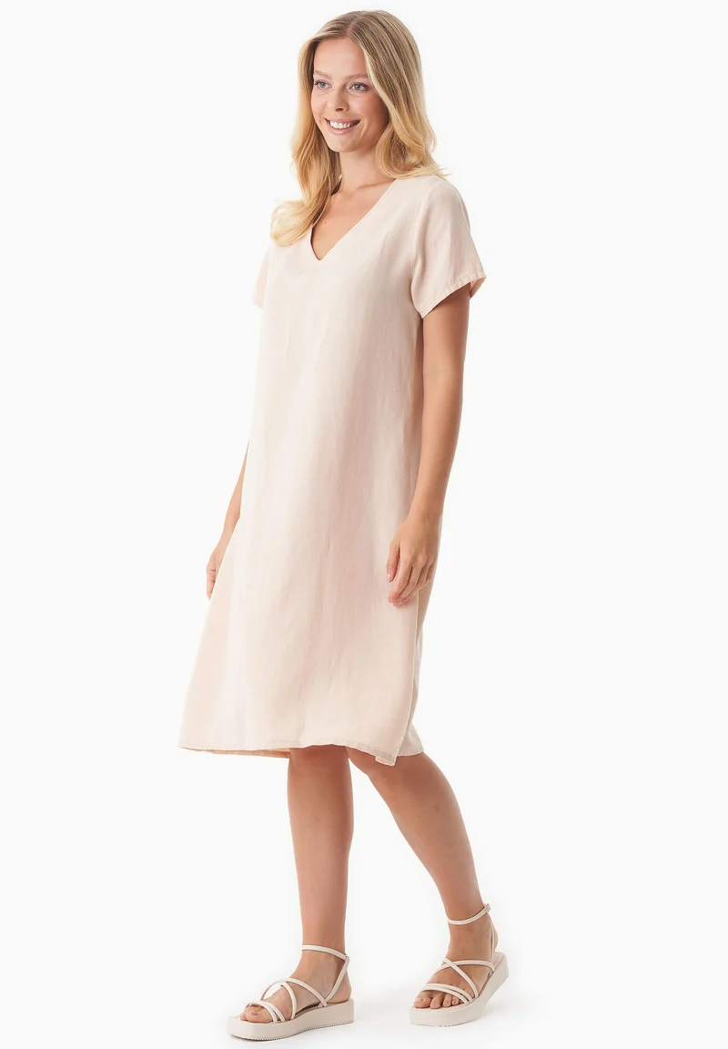 Kleid aus TENCEL™ Lyocell und Leinen