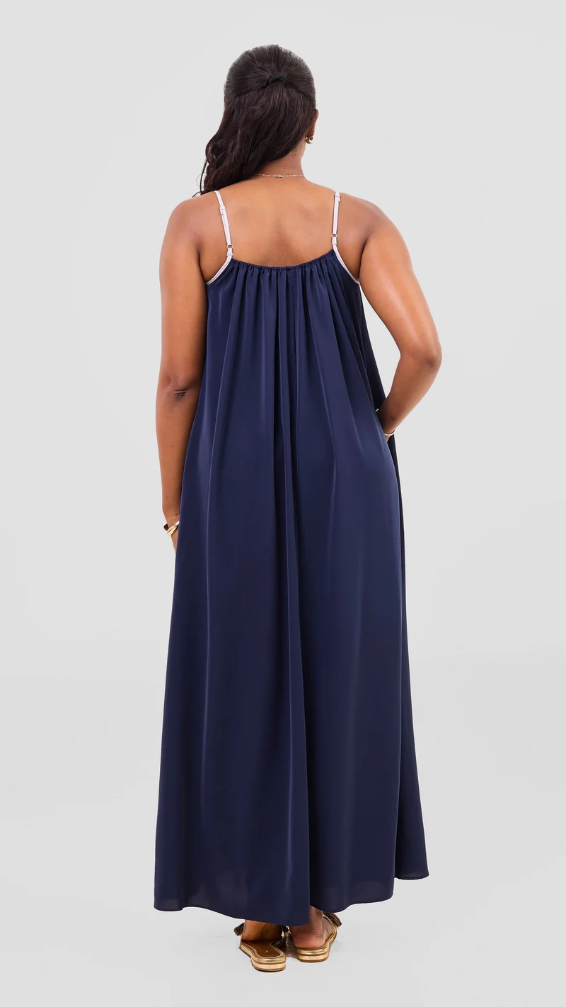 Vivo Nuru Strappy Maxi Dress - Navy