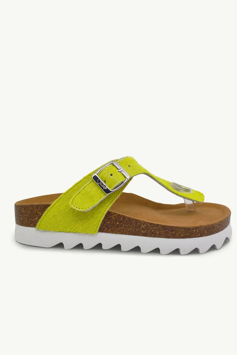 Julz Jason Sandal - Chartreuse
