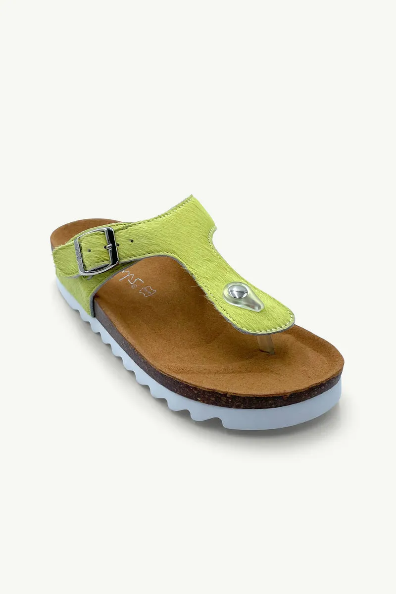 Julz Jason Sandal - Chartreuse
