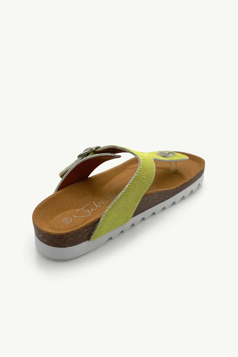 Julz Jason Sandal - Chartreuse