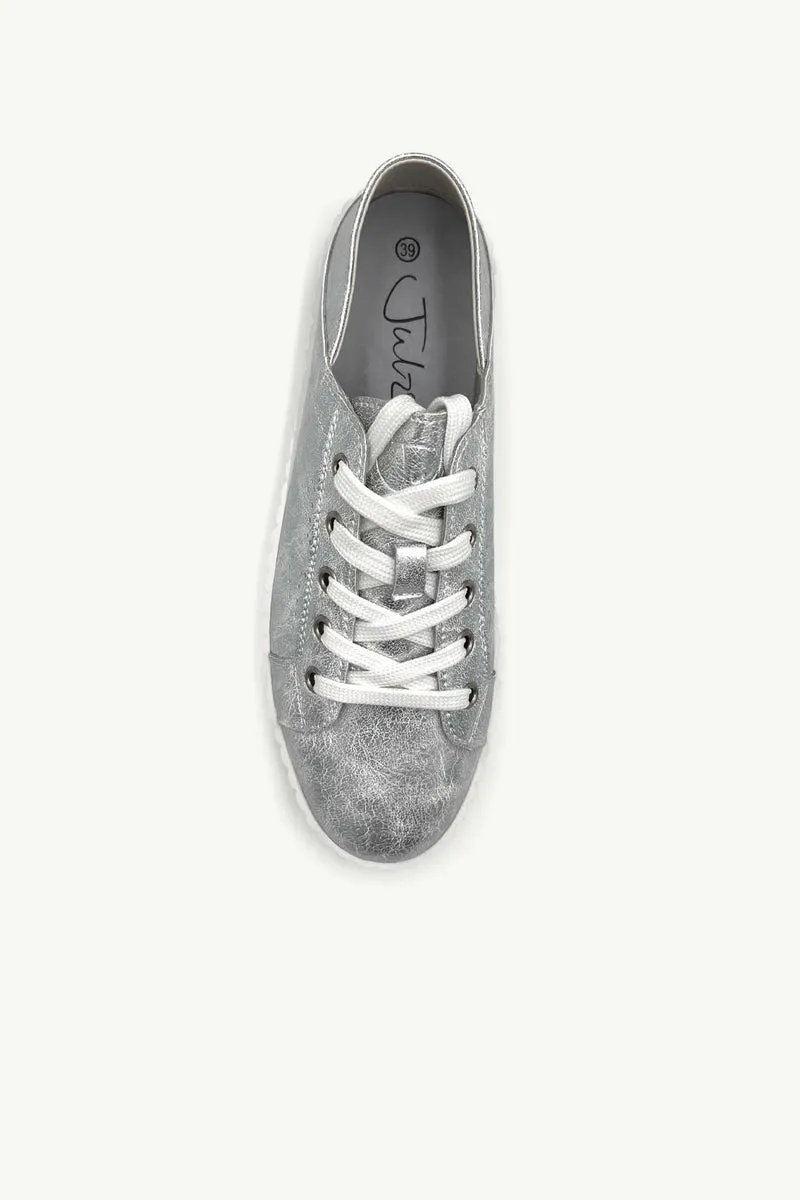 Julz Valentina Matte Sneaker - Silver