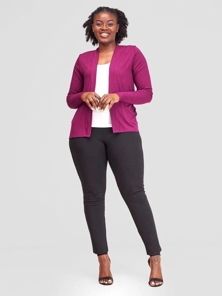Vivo Everyday Short Waterfall in Jersey - Burgundy