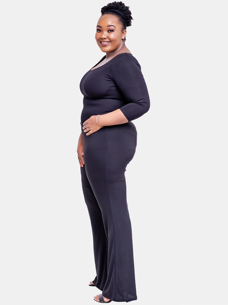Vivo Basic Palazzo Pants - Black