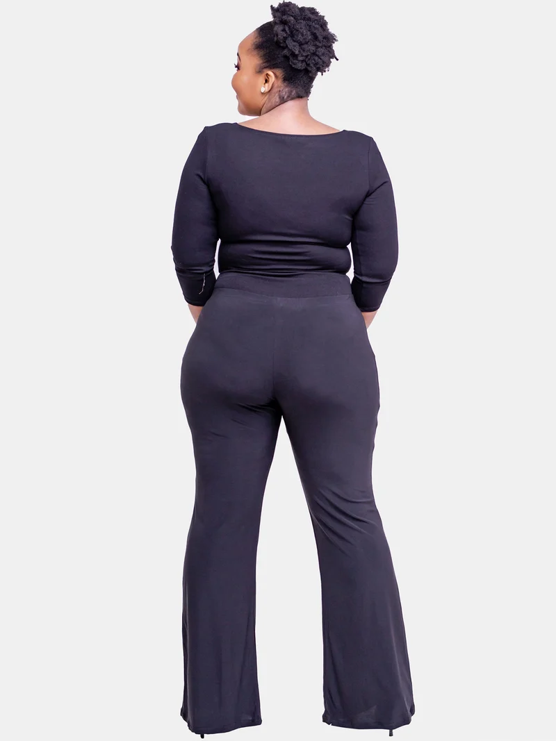 Vivo Basic Palazzo Pants - Black