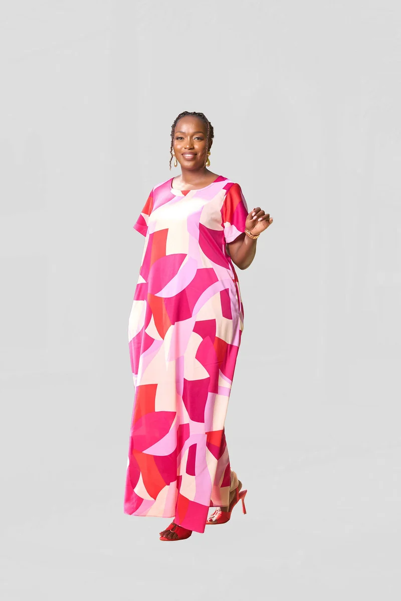 Kakiba Collections Rehema Maxi Dress - Fuchsia