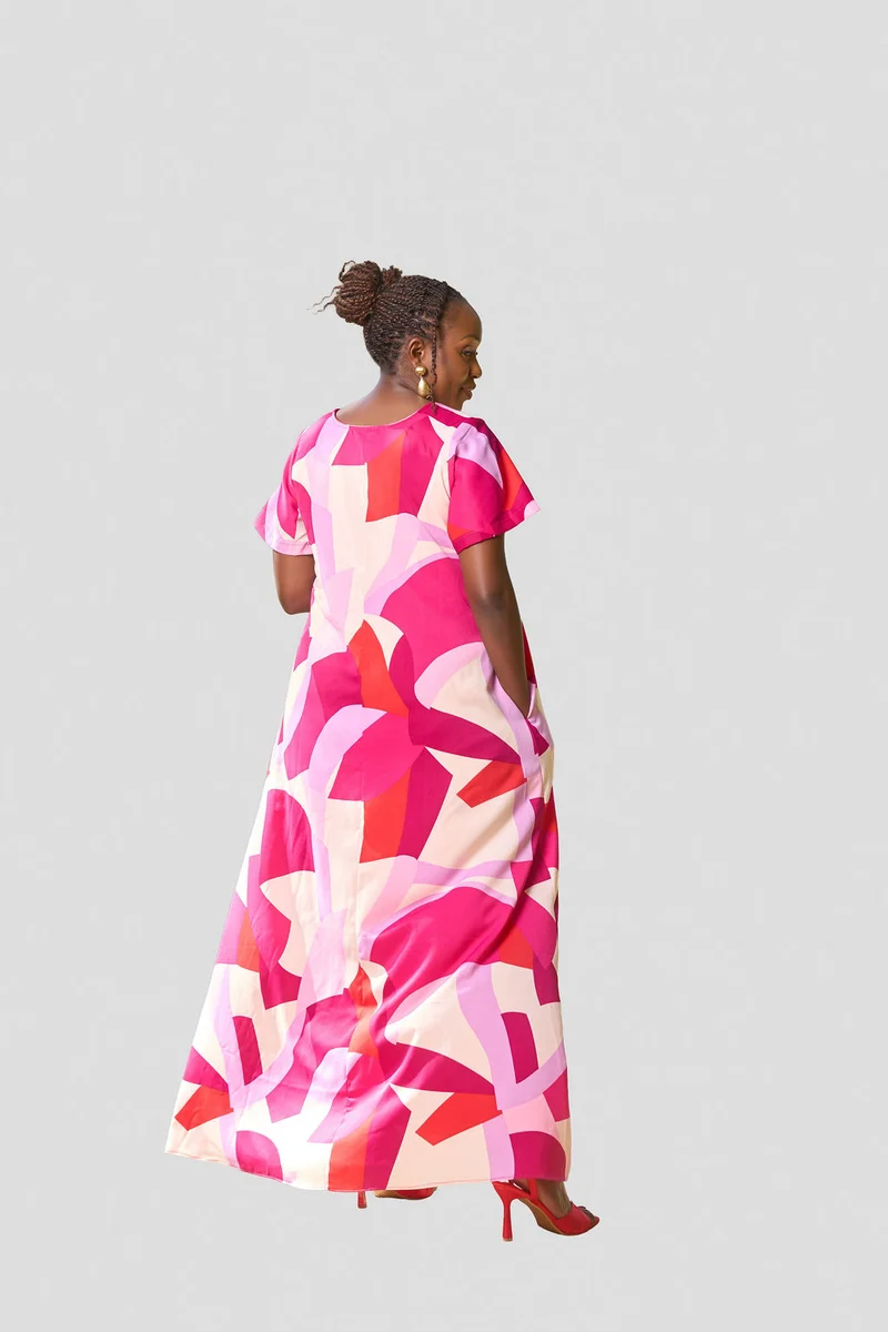 Kakiba Collections Rehema Maxi Dress - Fuchsia