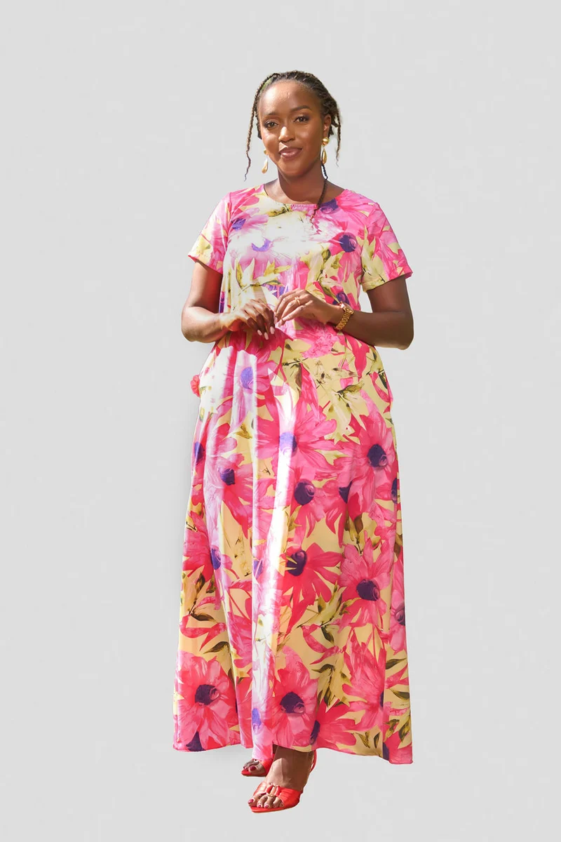 Kakiba Collections Rehema Maxi Dress - Floral