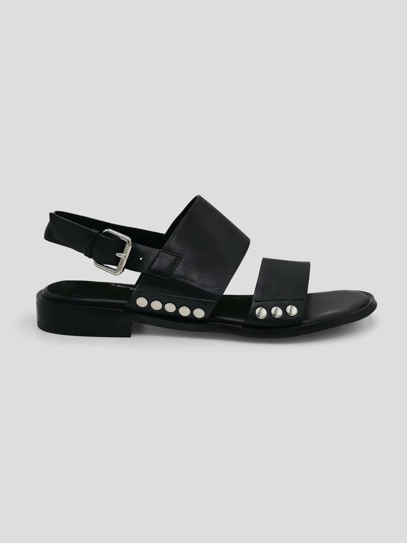 Julz Poppy Black Sandals - Black