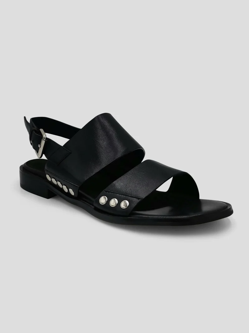 Julz Poppy Black Sandals - Black