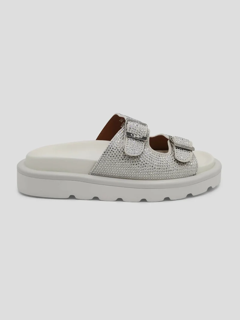 Julz Zane Diamante Sandal - White