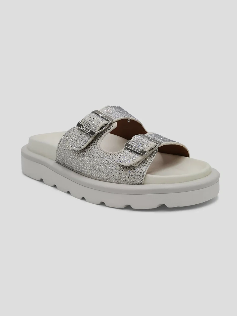 Julz Zane Diamante Sandal - White