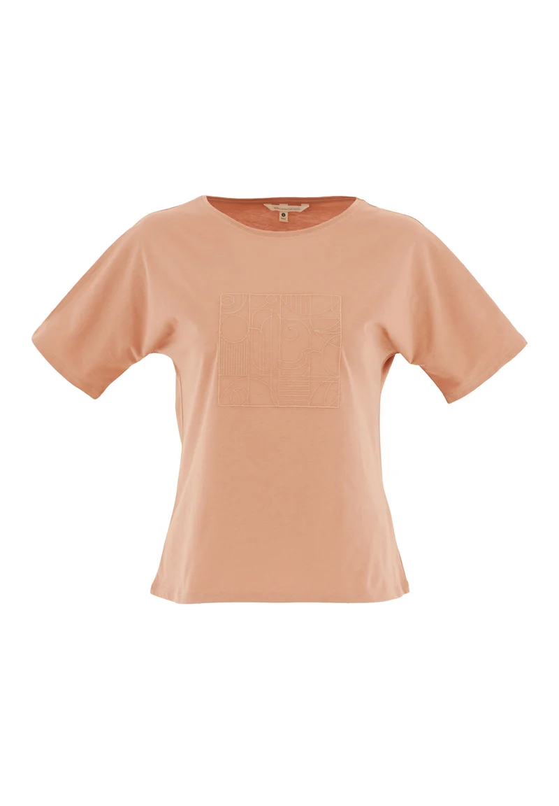 T-Shirt aus Bio-Baumwolle mit Stickerei