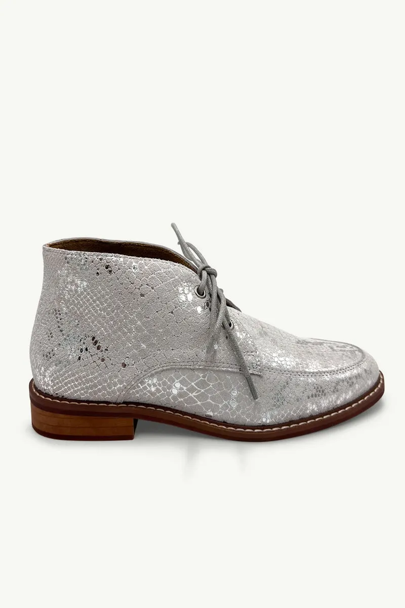Julz Ava Brogue - Silver snake
