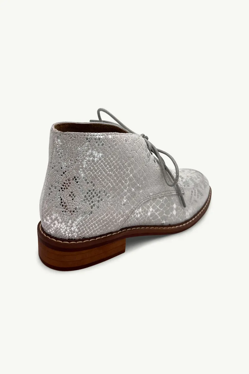 Julz Ava Brogue - Silver snake