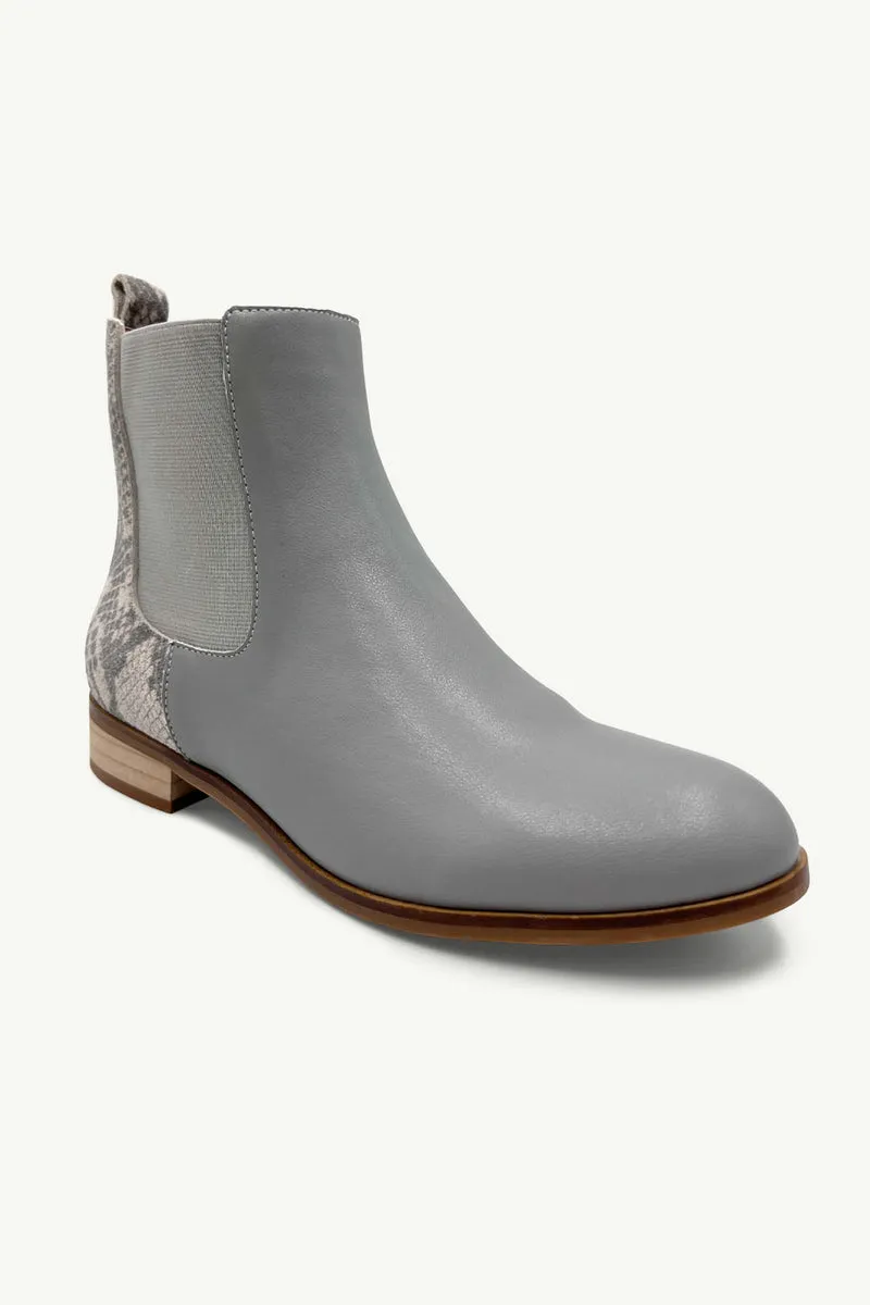 Julz Becky Boot - Grey / Grey Snake
