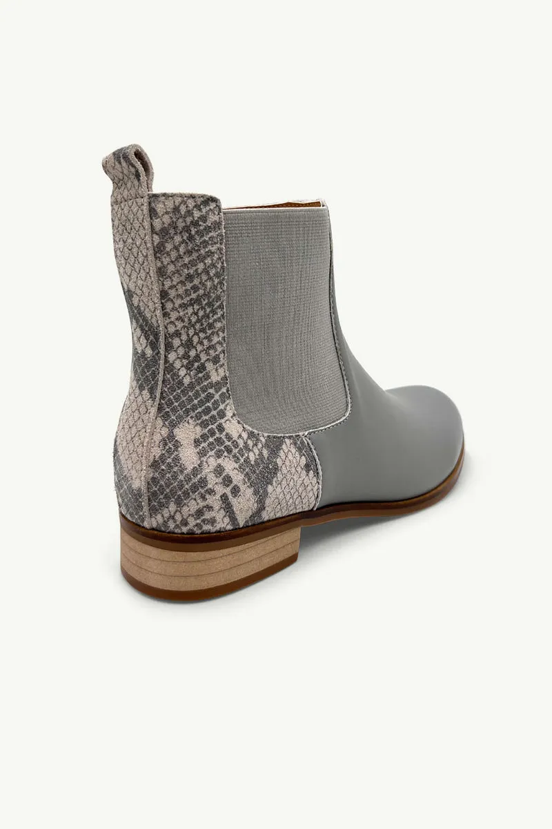 Julz Becky Boot - Grey / Grey Snake