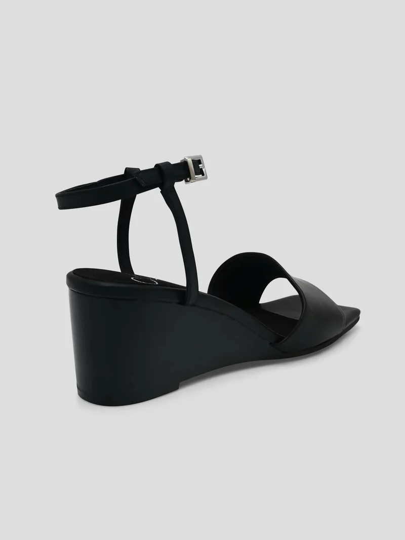 Julz Adel Wedges Sandal - Black