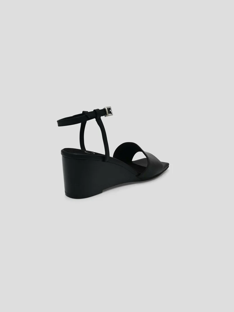 Julz Adel Wedges Sandal - Black