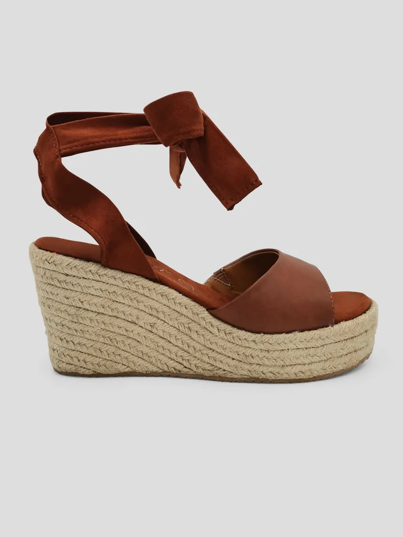 Julz Duke Tan Wedges Sandal -Tan