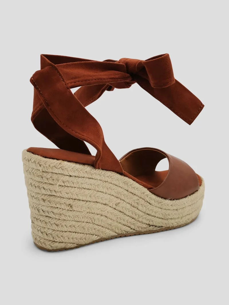 Julz Duke Tan Wedges Sandal -Tan