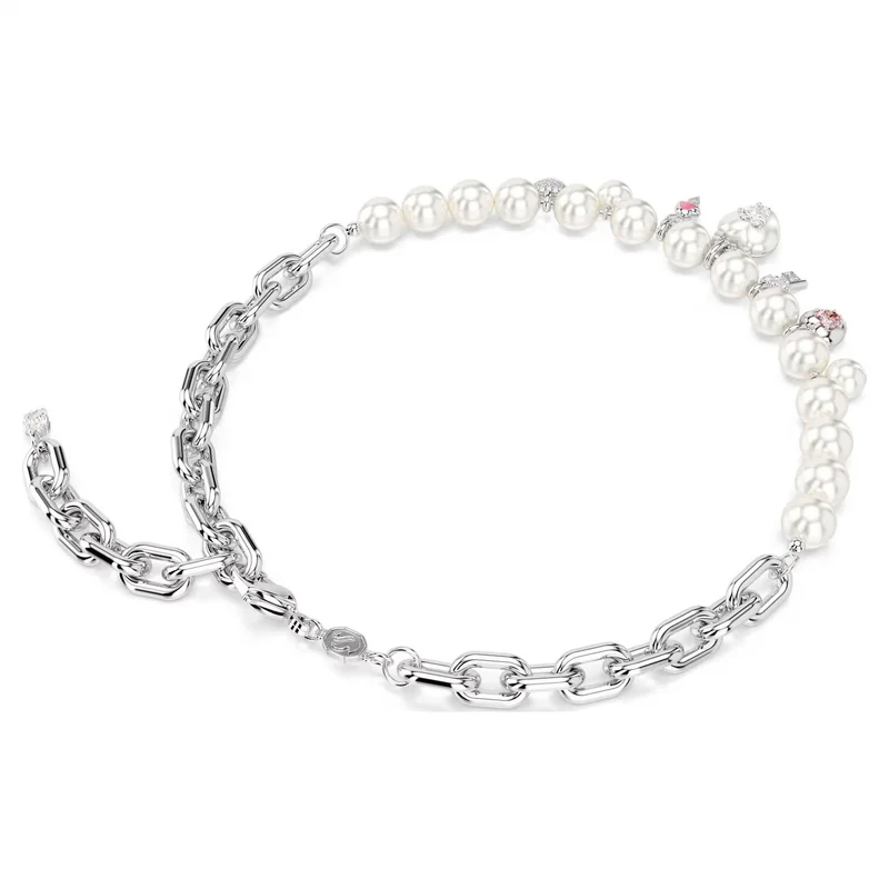 Swarovski Halskette Damen Idyllia Kristallperle Weiß 5749601