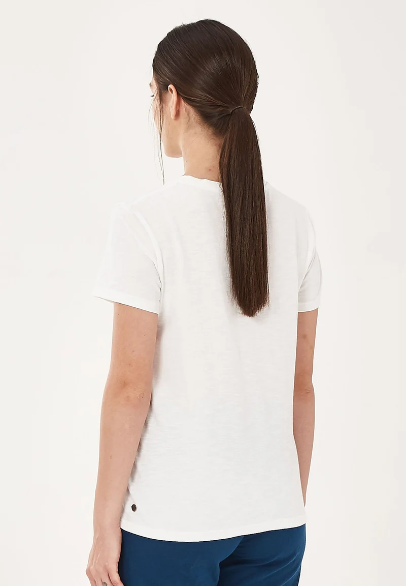 T-Shirt aus Bio-Baumwolle mit Popcorn-Print